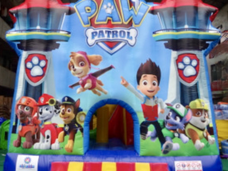 Mini château gonflable Pat Patrouille avec balles - OOGarden